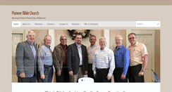 Desktop Screenshot of pioneerbiblechurch.com